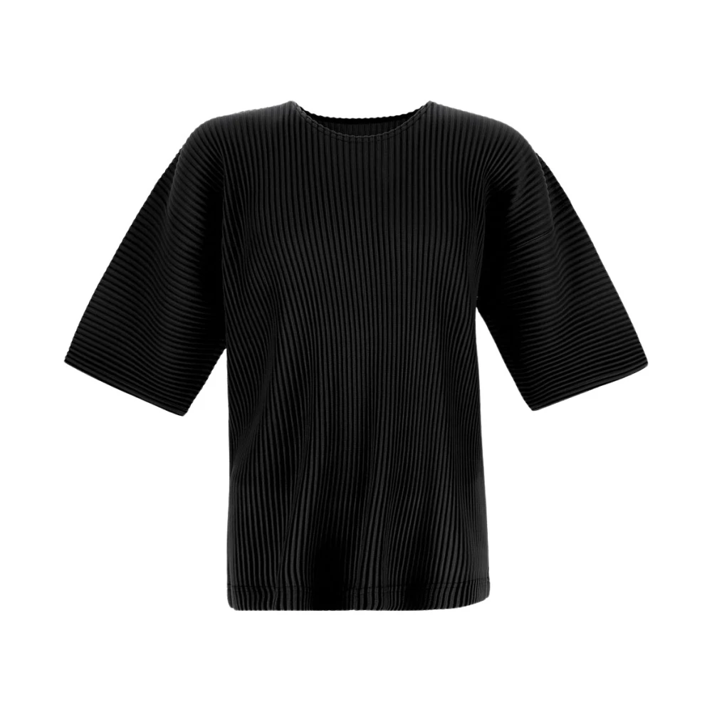 Issey Miyake T-Shirts Black Heren