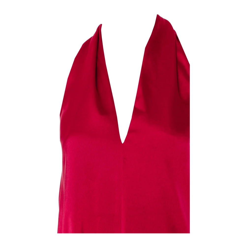 Samsøe Elegante Flowy Maxi Jurk Pink Dames