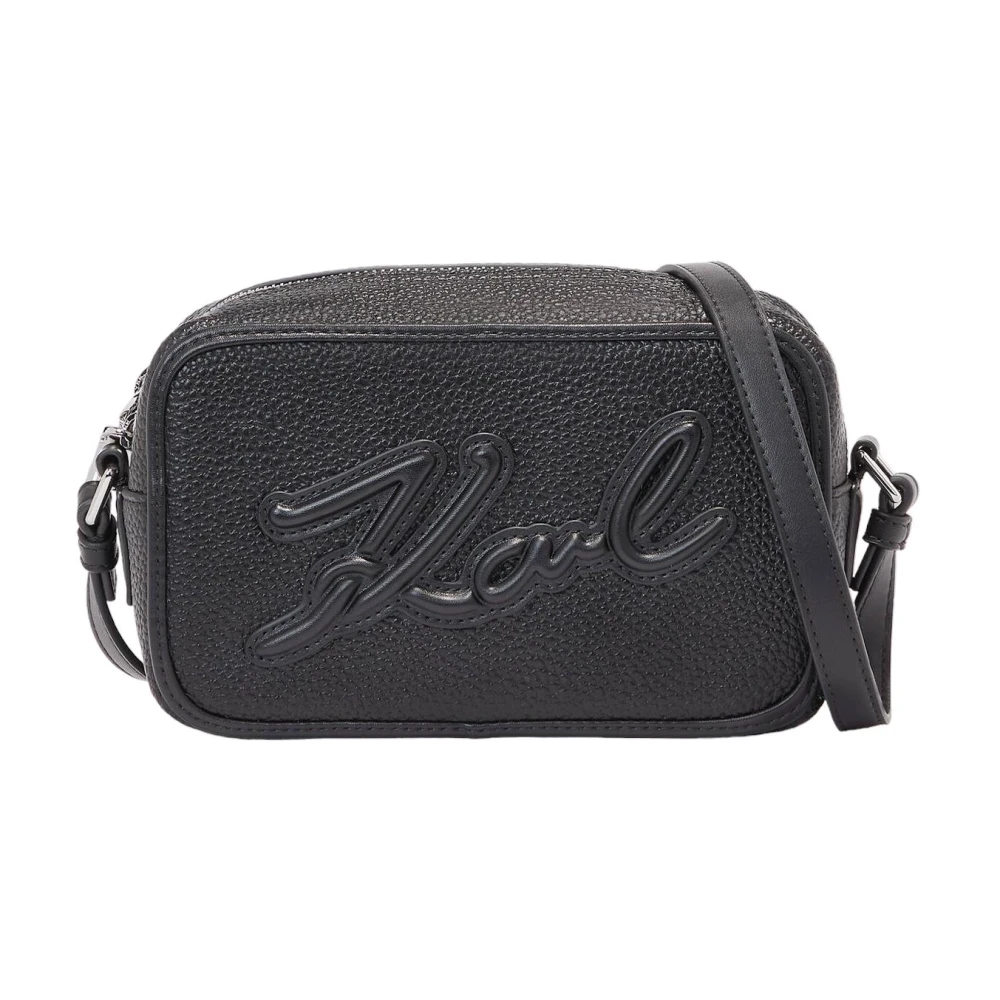 Karl Lagerfeld Stilren Crossbody Väska Black, Dam