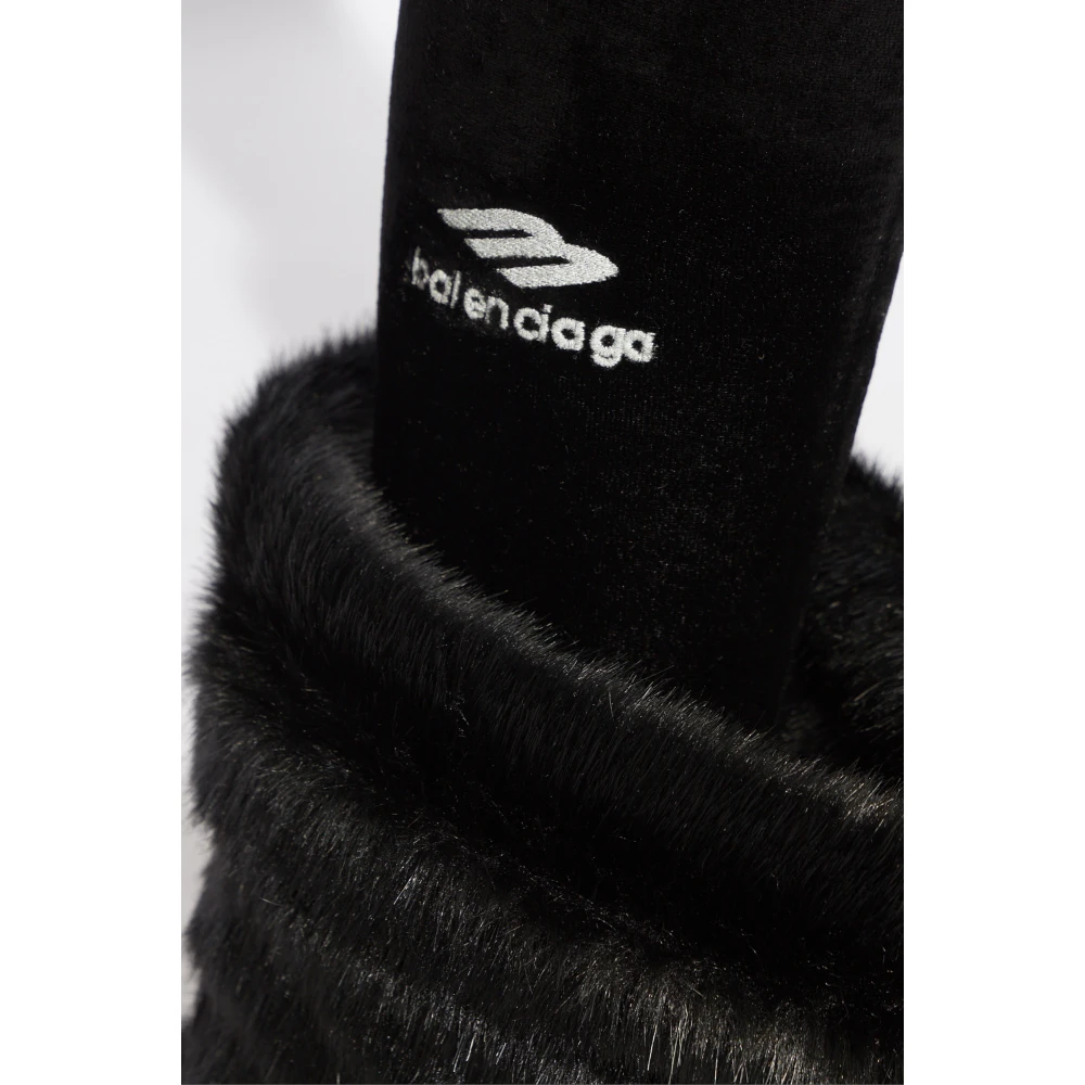 Balenciaga Skikleding collectie broeken in fluweel Black Dames