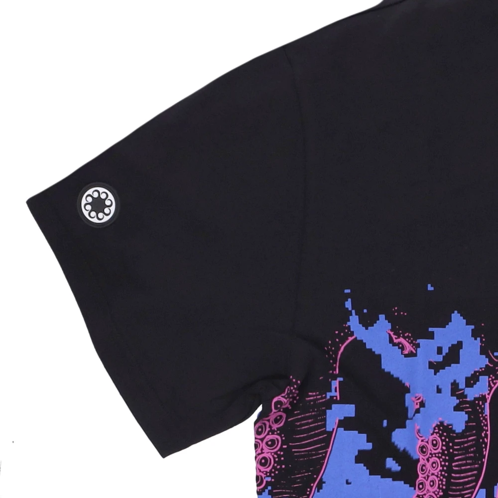 Octopus Zwarte Glitch Tee Korte Mouw T-shirt Multicolor Heren