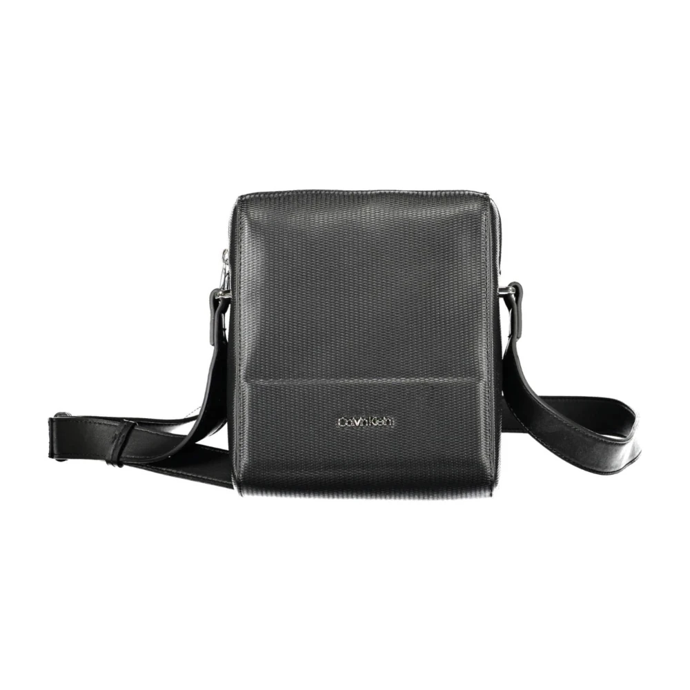 Calvin Klein Svart Herr Crossbody Väska Kontrastdetaljer Black, Herr