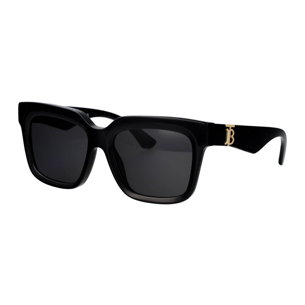 Burberry Women's Black Square Dark Grey Be4419 Sunglasses - Image 5