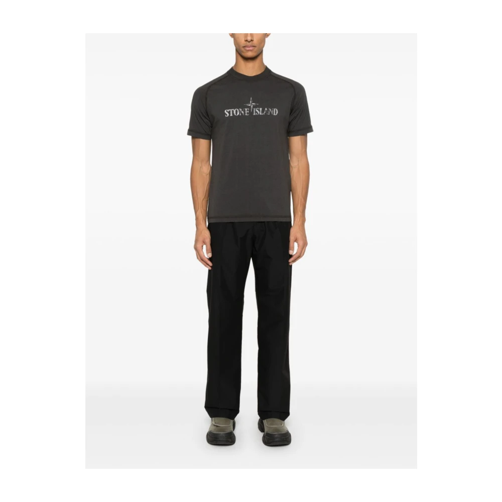 Stone Island Grijze T-shirt voor Mannen Stijlvol Gray Heren