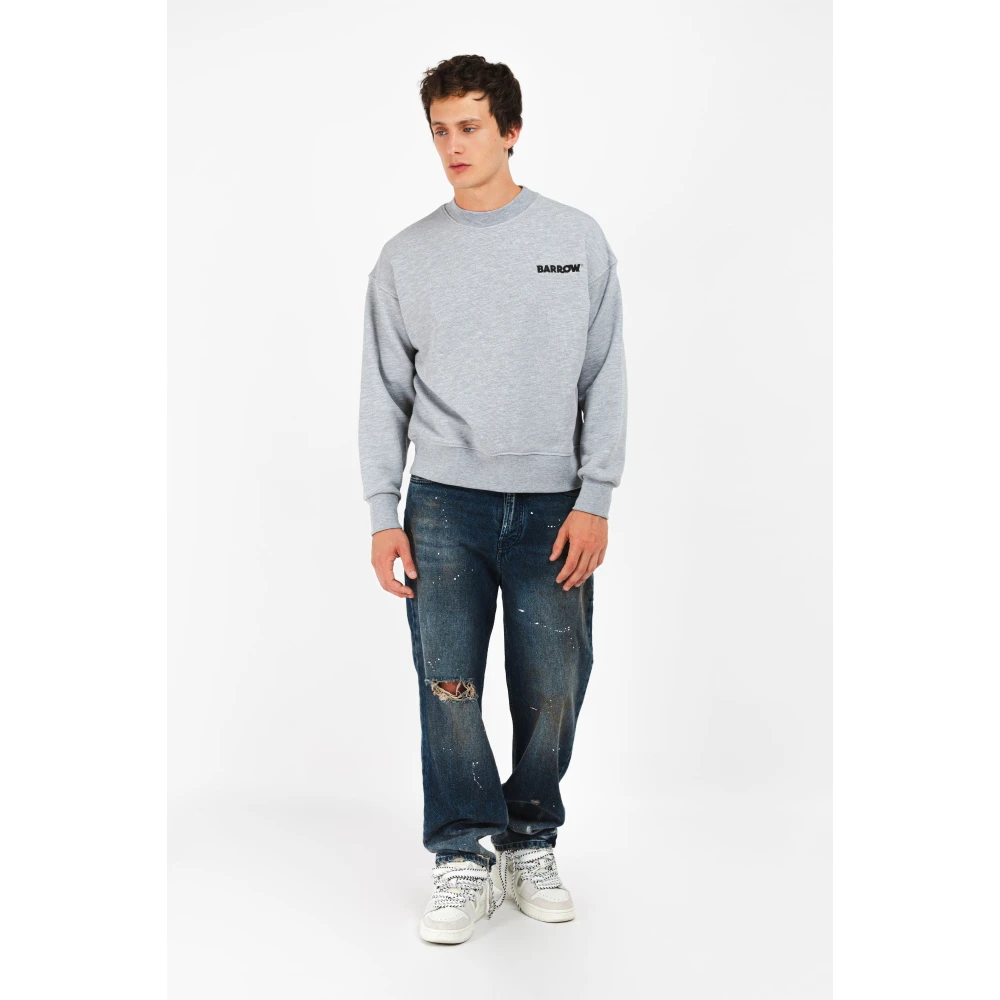 Barrow Iconische lettertrui Gray Unisex