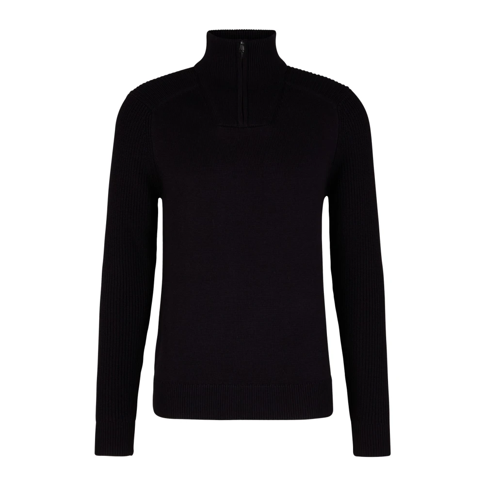 Joop! Stijlvolle herentrui met ritssluiting Black Heren