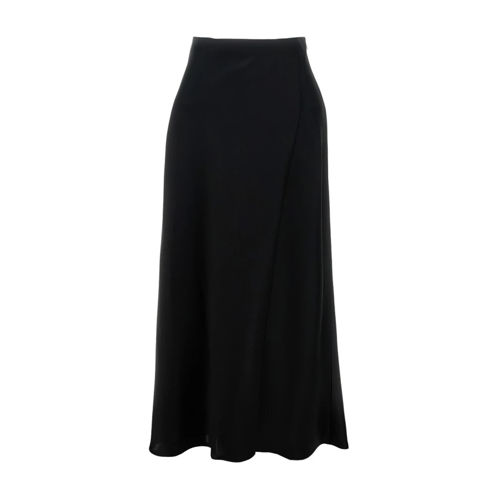 Khaite Women's Black Midi Skirts, Xs, Flared Maxi Skirt