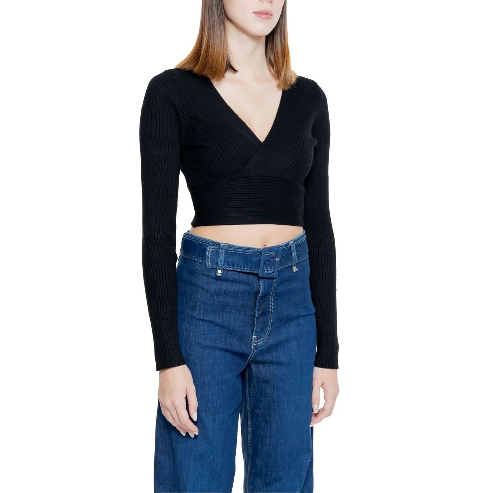 Only Zwarte Viscose Tops & T-Shirt Collectie Black Dames