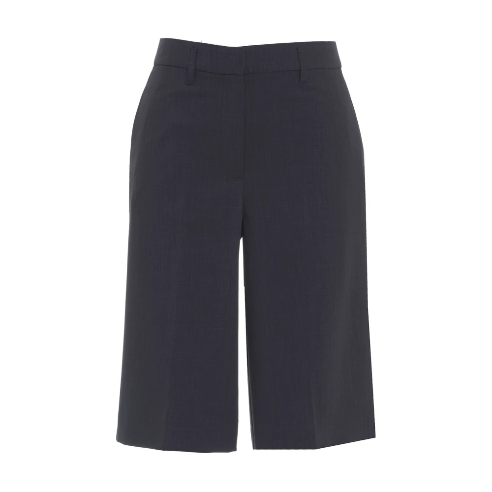 Birgitte Herskind Blauwe Bermuda Broek Verhoog Stijl Blue Dames