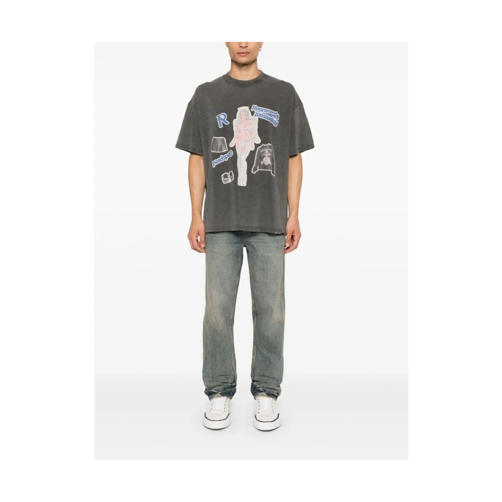 Represent Vintage Grafische Print T-shirt Gray Heren