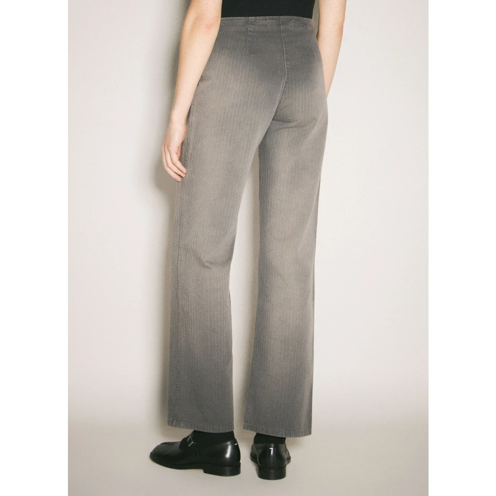 Our Legacy Vervaagde Biker Broek Gray Dames