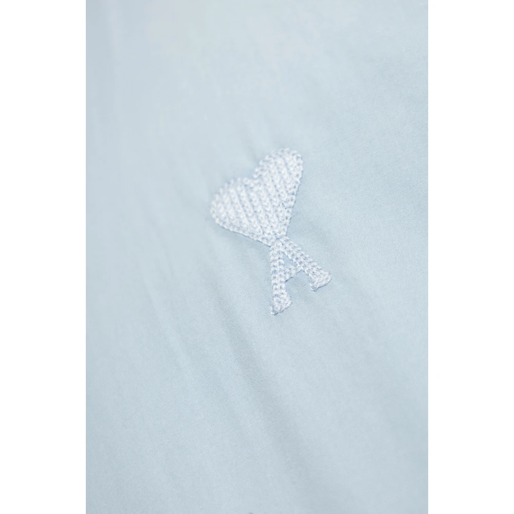 Ami Paris Overhemd met logo Blue Heren