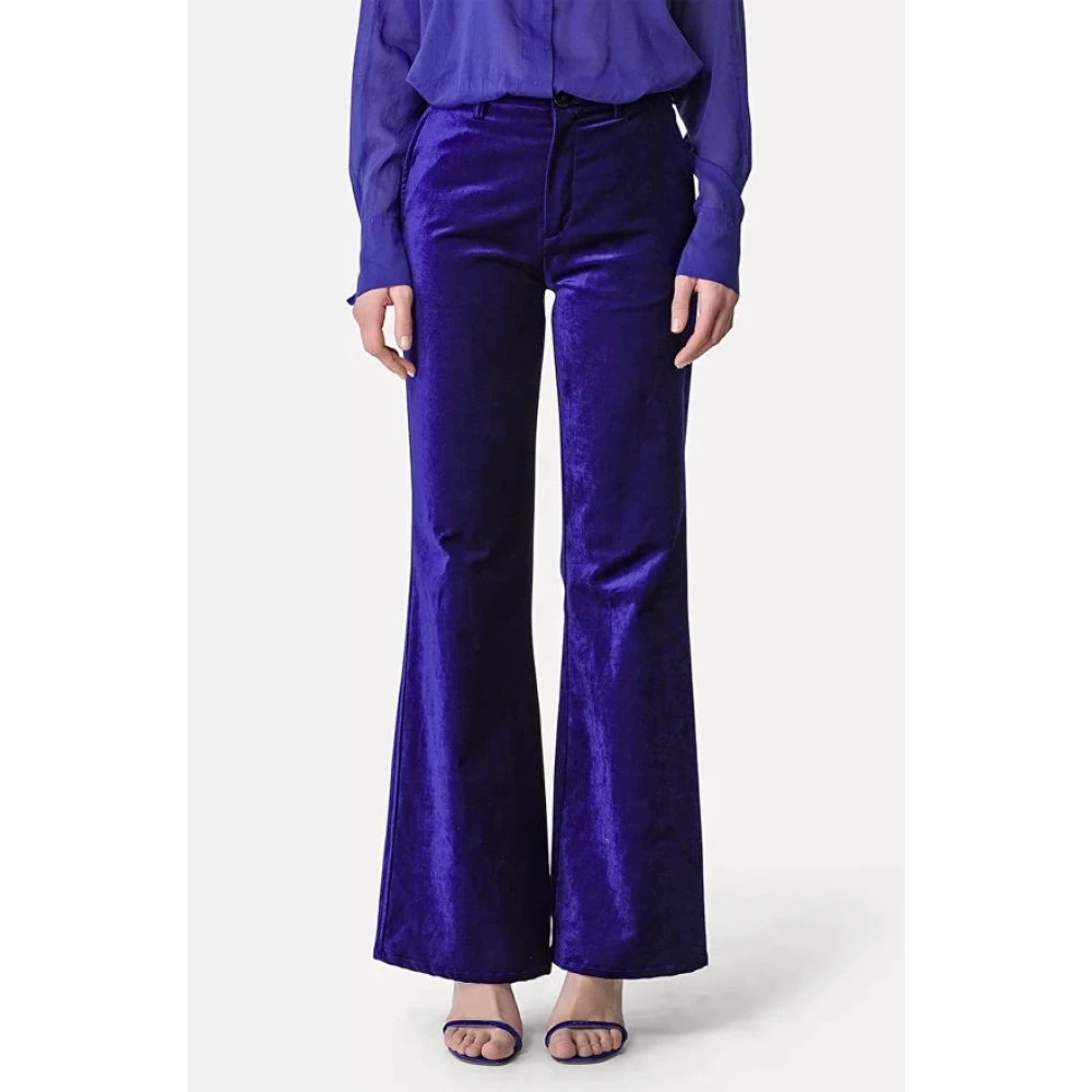 Forte Wide Trousers Purple Dames