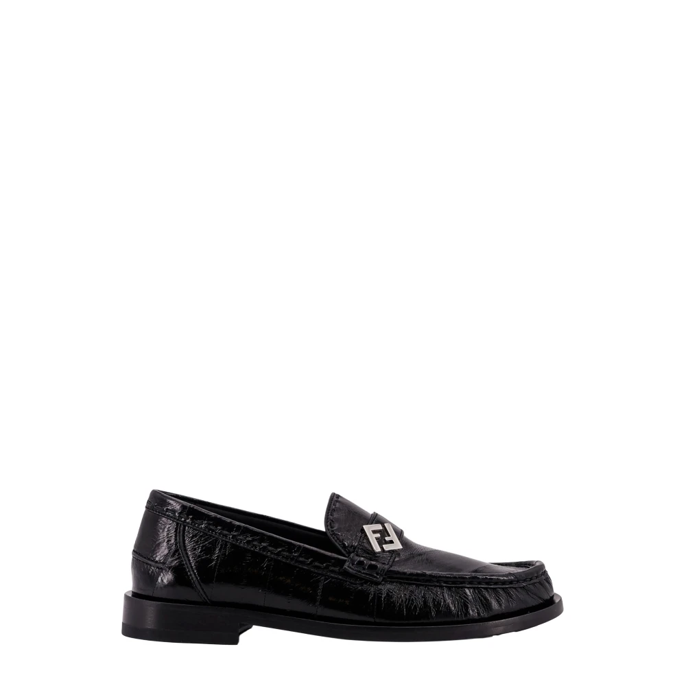 Fendi Black Loafers - Male - Loafers - 10 Uk - Shoes