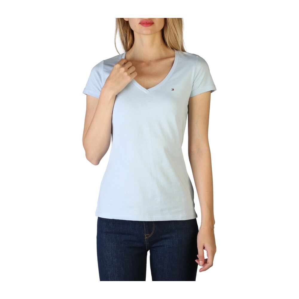 T shirt femme avec logo et col en V Tommy Hilfiger T shirts