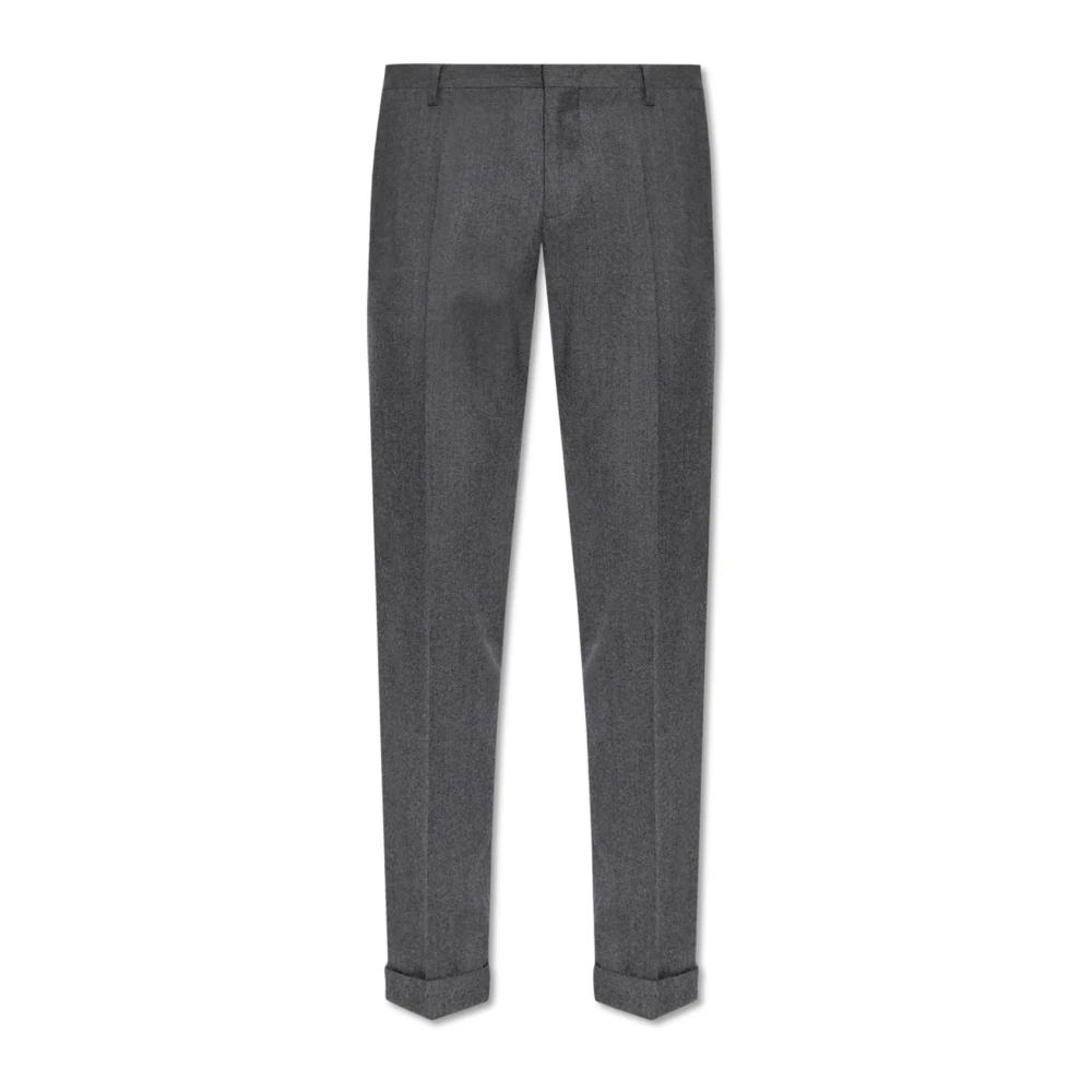 PS By Paul Smith Grijze wol kasjmier broek Aw24 Gray Heren