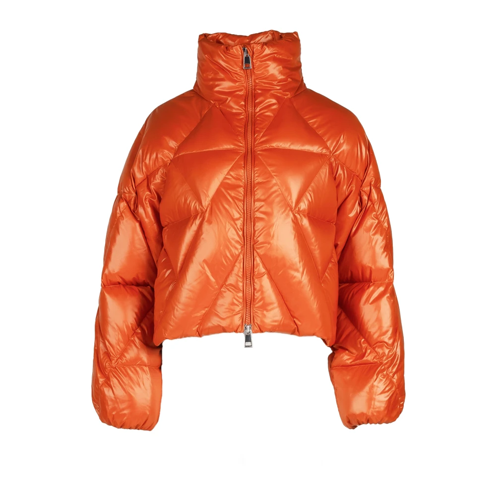 Liviana Conti Oranje Cropped Pufferjas Orange Dames