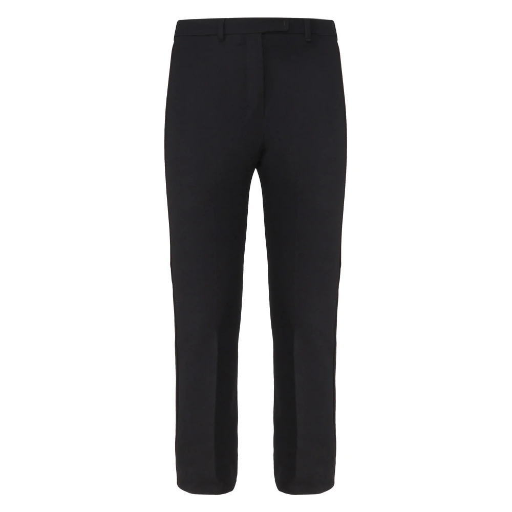 Max Mara Zwarte Broek met Voorplooi Black Dames