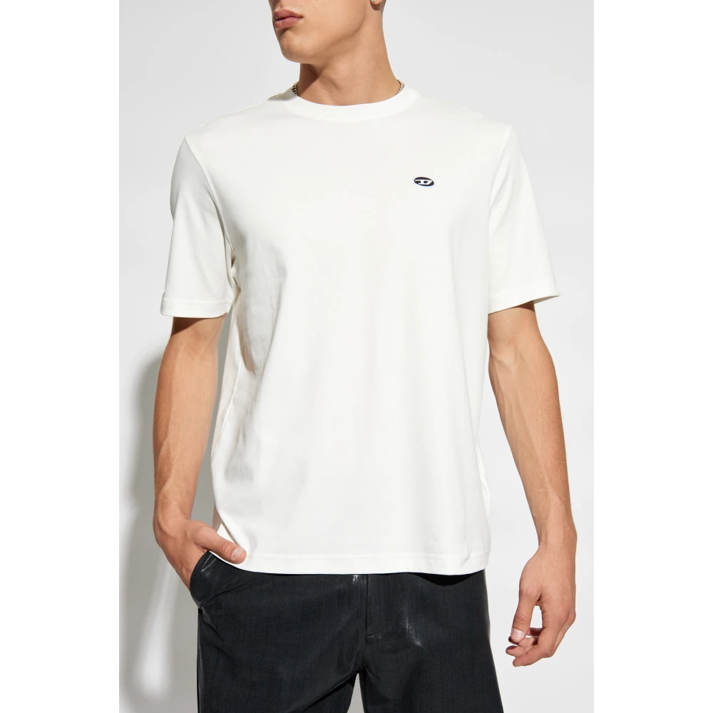 Diesel T-shirt T-Adjust-Doval-Pj White Heren
