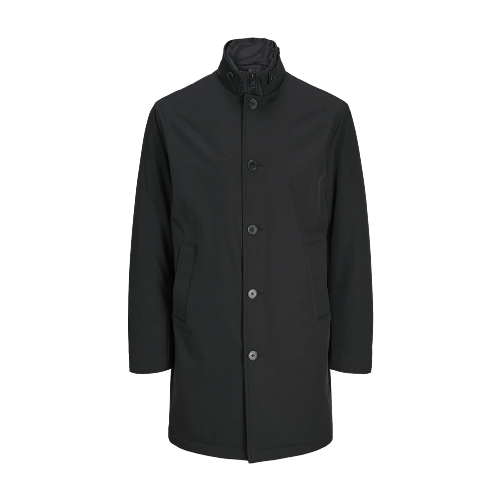 jack & jones Elegante Zwarte Jas Blaremy Stijl Black Heren