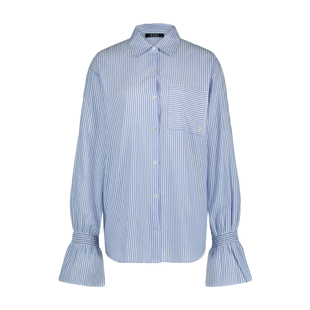Ibana Lange Mouw Talya Blouse Blue Dames