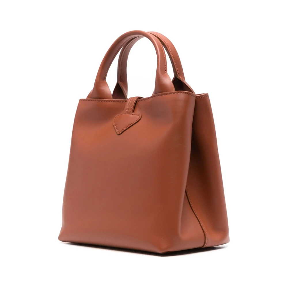 Longchamp Kastanjebruine Schoudertas met Toggle Brown Dames