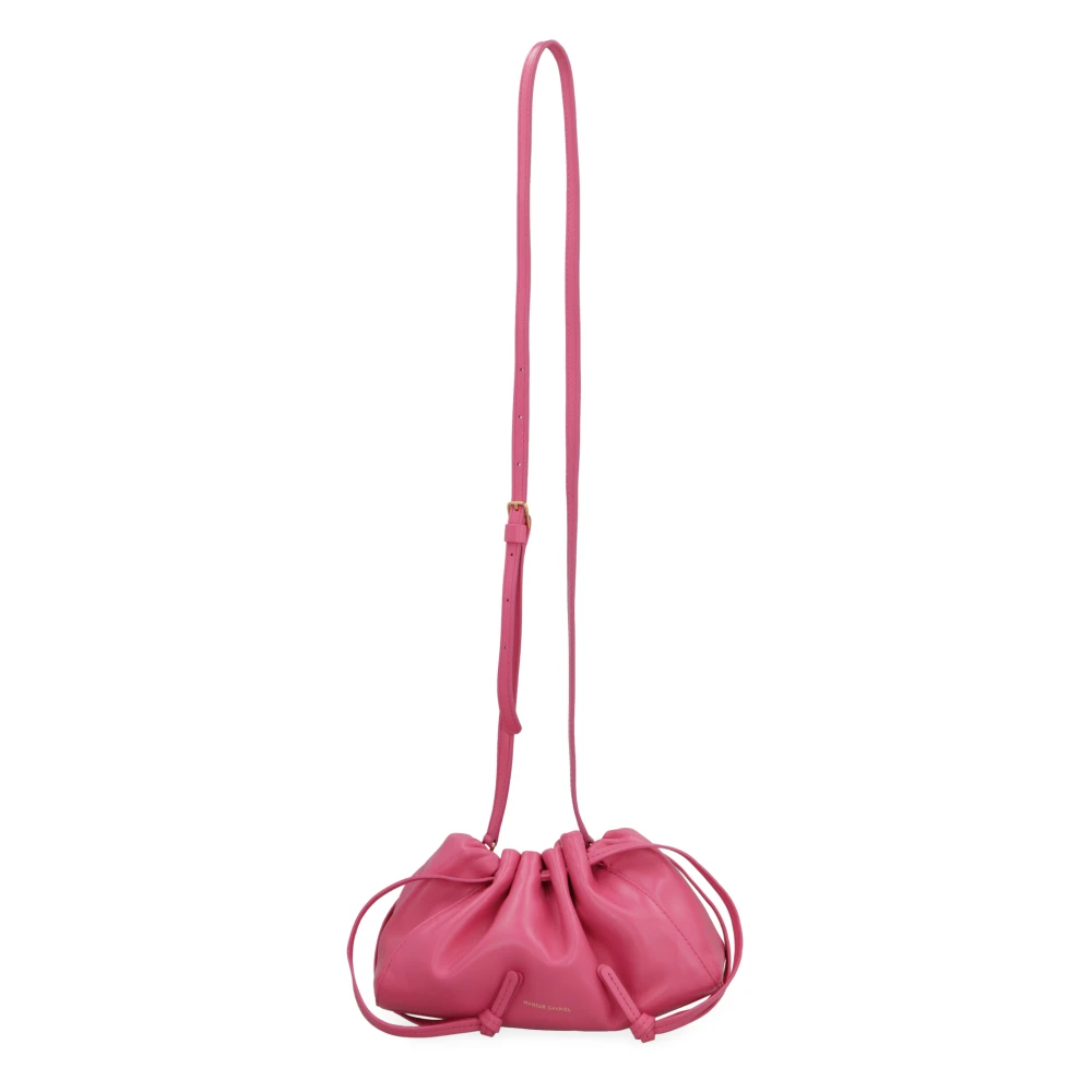 Mansur Gavriel Leren Mini Tas met Trekkoordsluiting Pink Dames