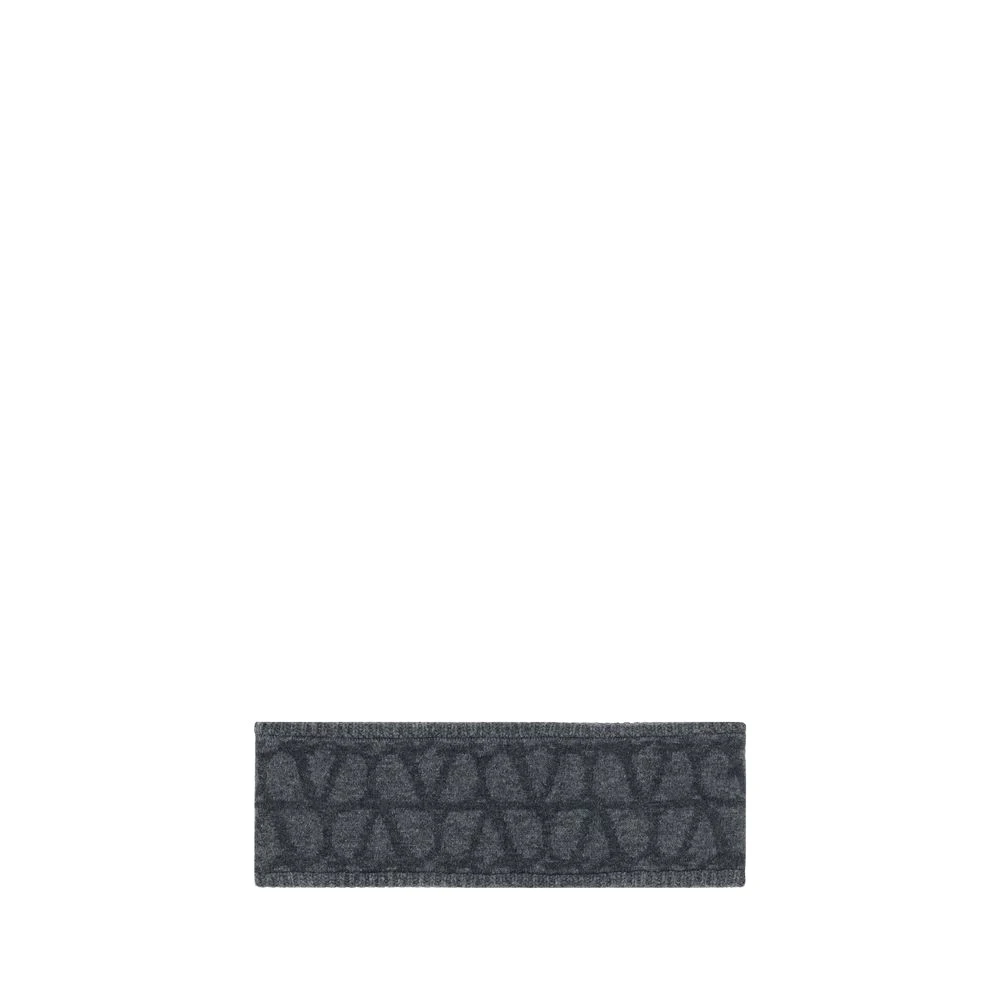 Valentino Garavani Iconisch VLogo Jacquard Hoofdband Gray Dames