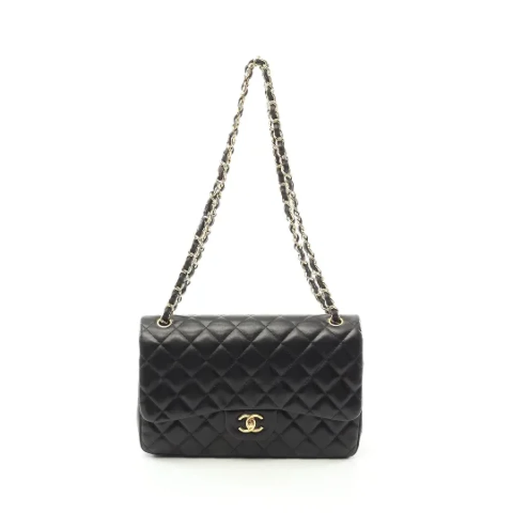 Chanel Vintage Pre-owned Leather shoulder-bags Black Dames