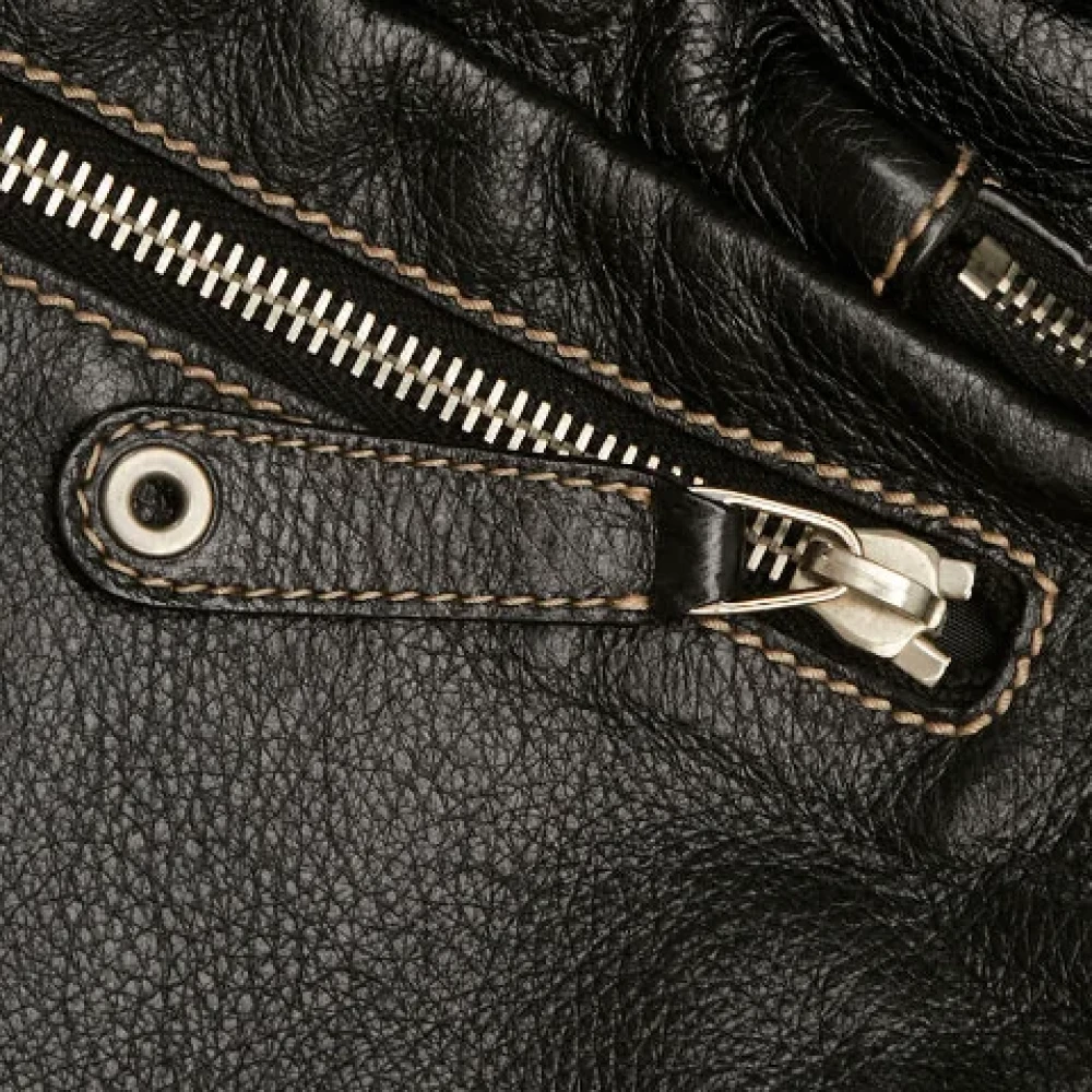 Gucci Vintage Pre-owned Leather crossbody-bags Black Dames