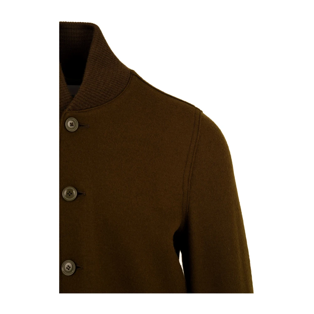 Aspesi Heren Cj44 E522 Avio Militaire Jas Green Heren