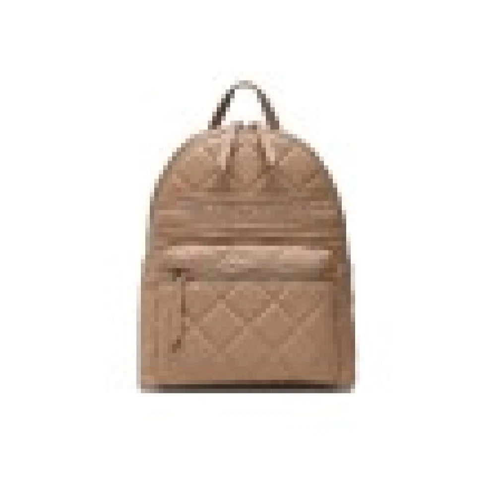 Valentino by Mario Valentino Beige Synthetische Rugzak met Voorvak Brown Dames