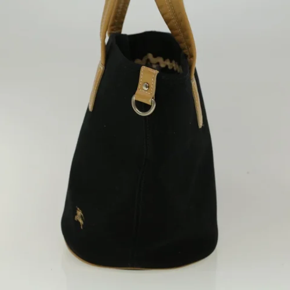 Burberry Vintage Pre-owned Canvas shoulder-bags Black Dames