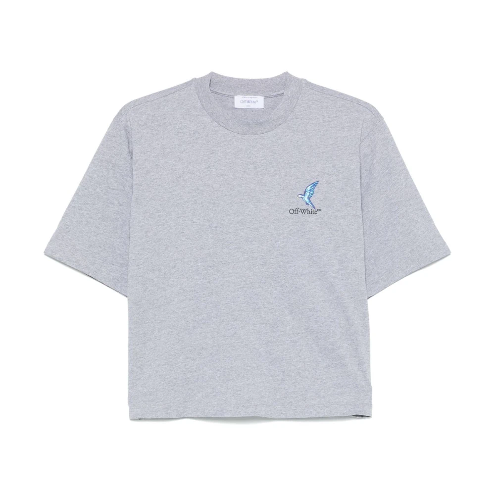 Off White Grijze Polo & Wit T-shirt Combo Gray Dames