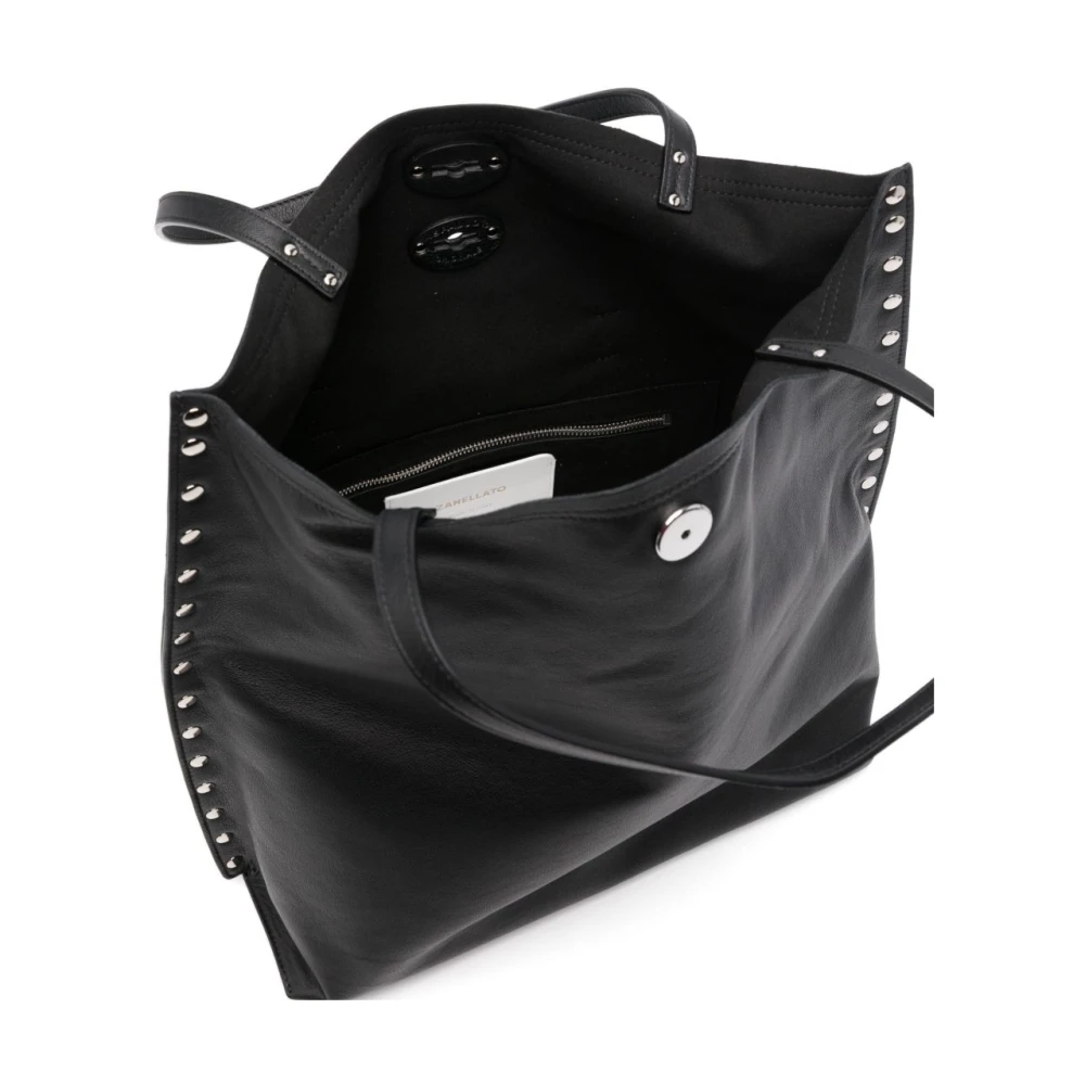 Zanellato Zwarte Foldover Top Handtas Black Dames