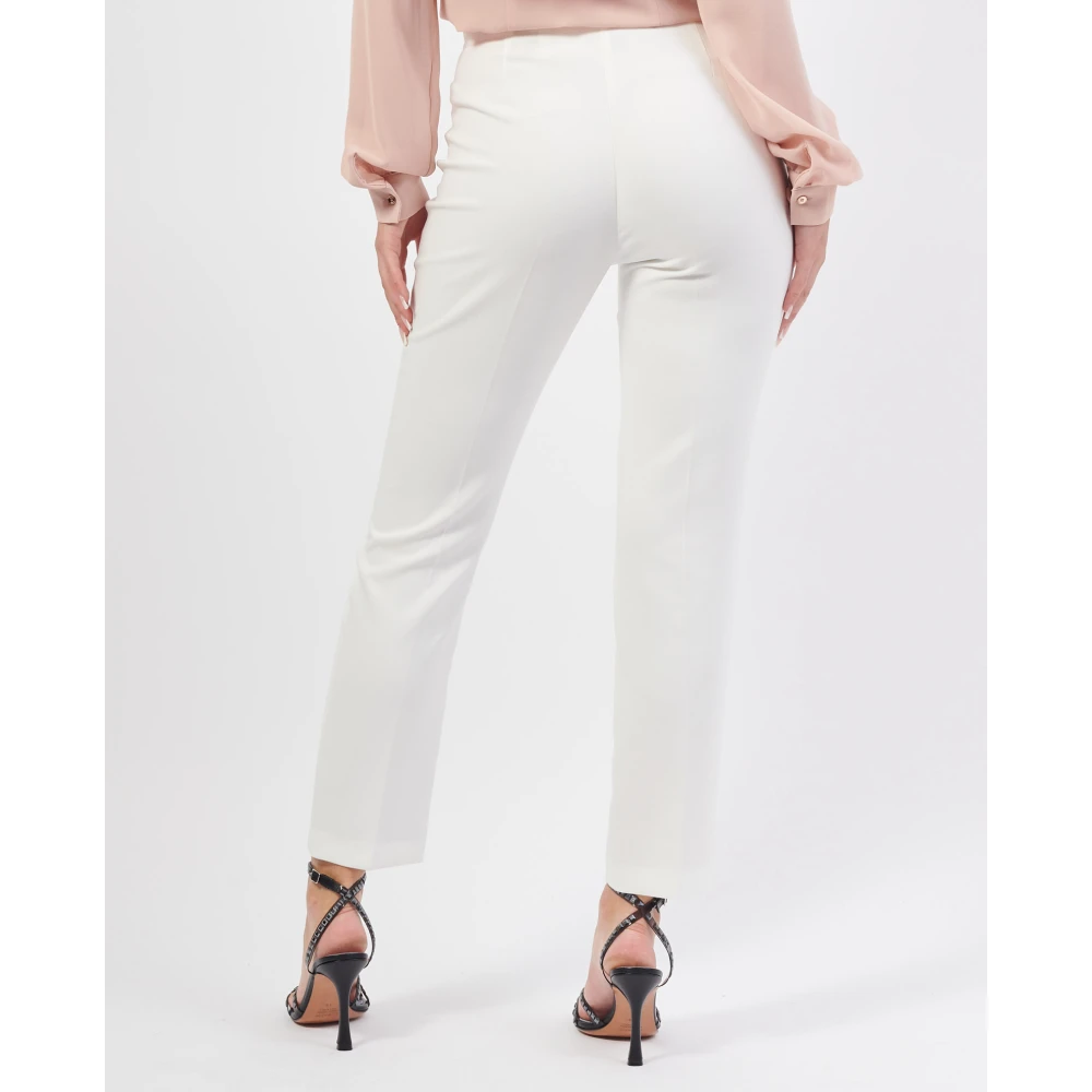 Fracomina Witte Chino Broek Slim Fit White Dames