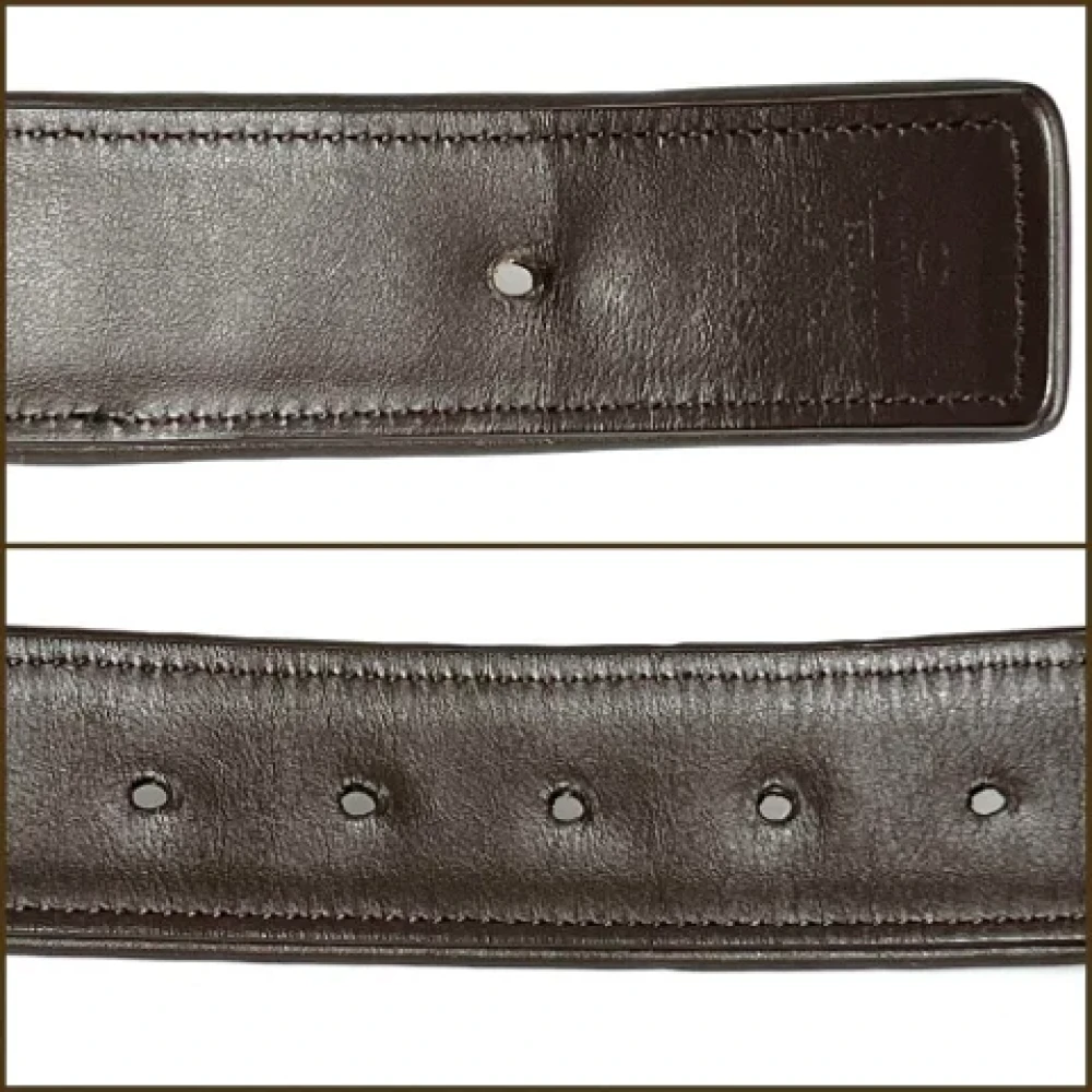 Valentino Vintage Pre-owned Leather belts Brown Dames