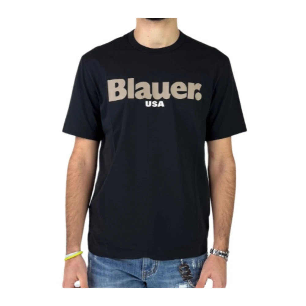 Blauer Hombre Negro Camisetas, Talla: 2XL