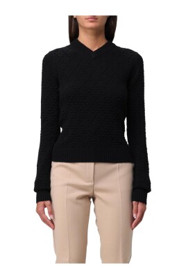 sort-merinould-v-hals-sweater