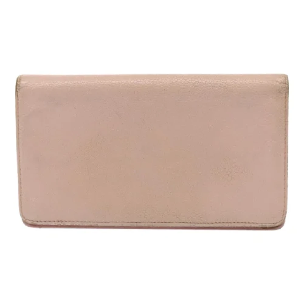 Chanel Vintage Pre-owned Leather wallets Pink Dames