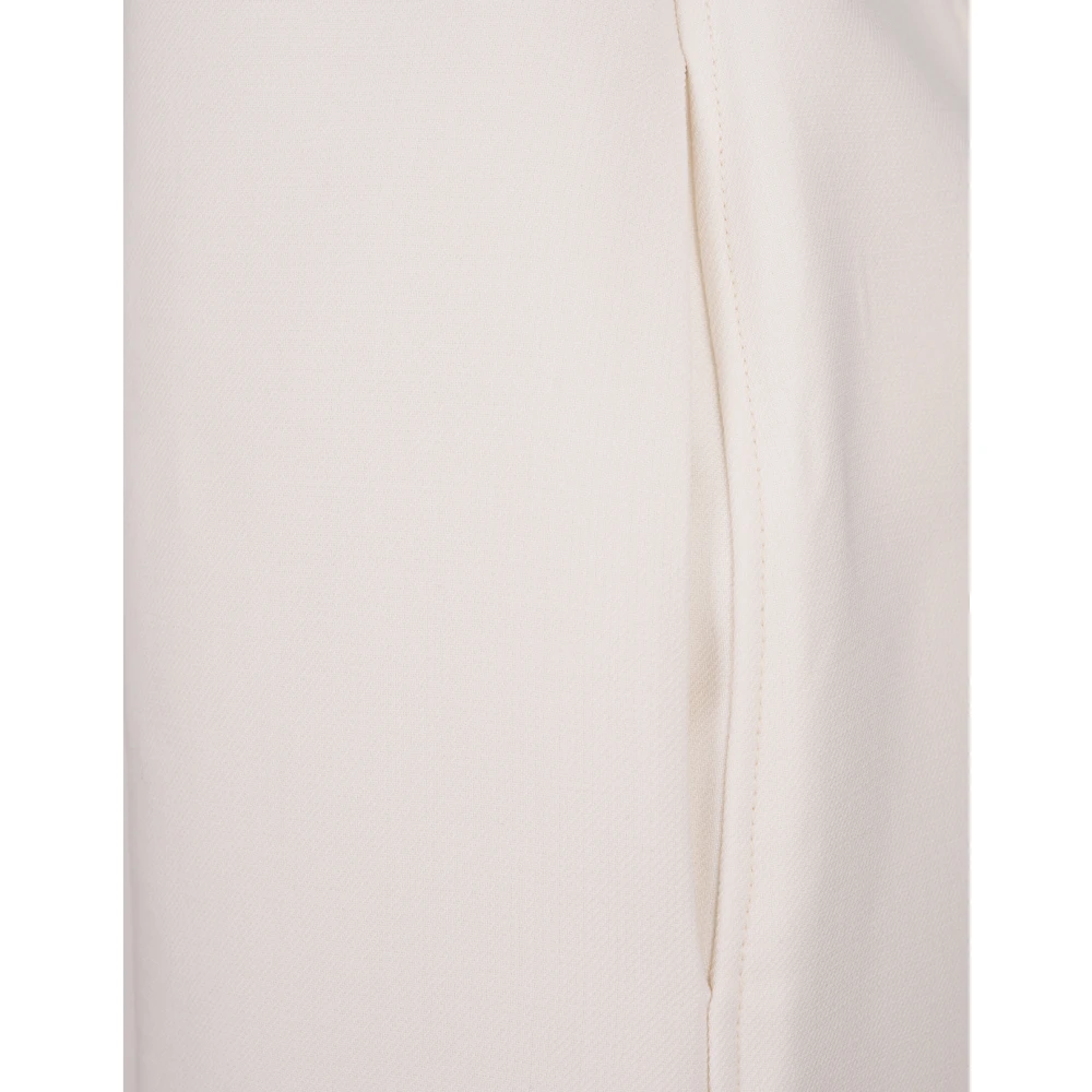 Stella Mccartney Witte Wollen Mini Jurk White Dames