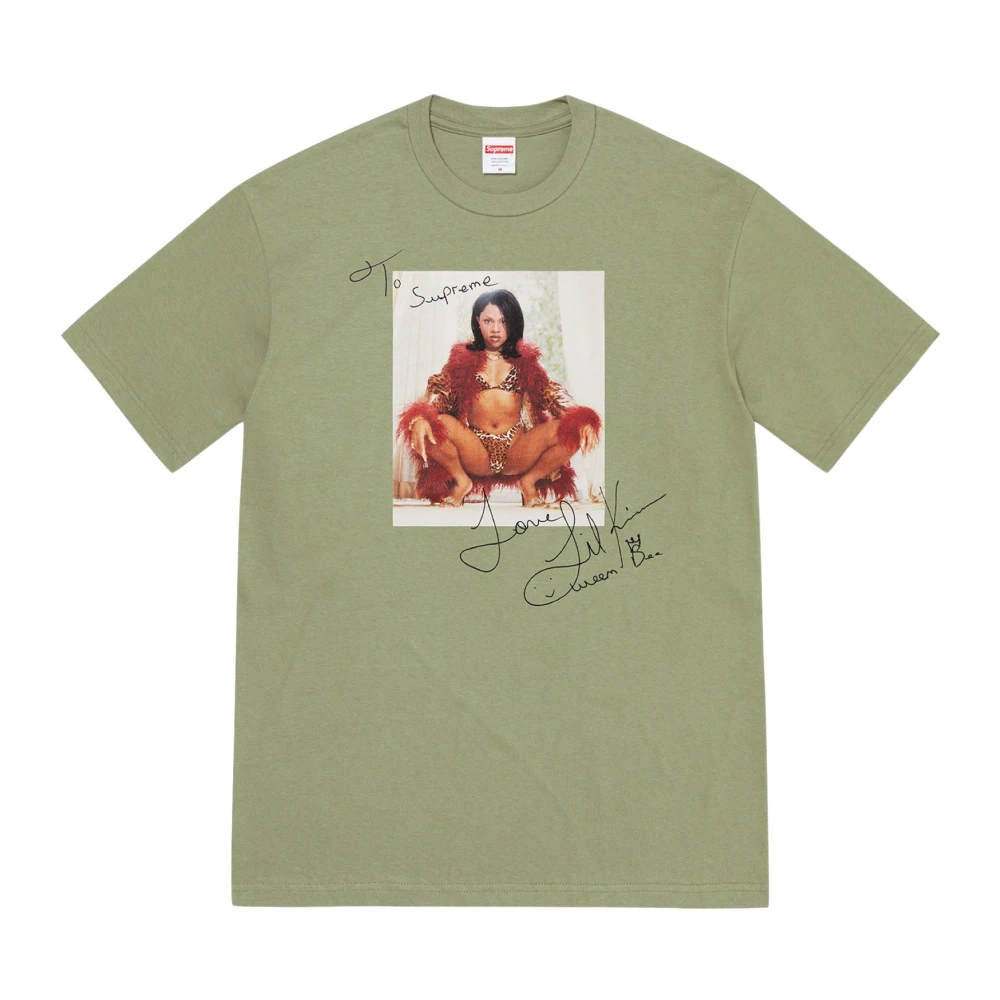 Supreme Beperkte oplage Lil Kim Tee Green Heren