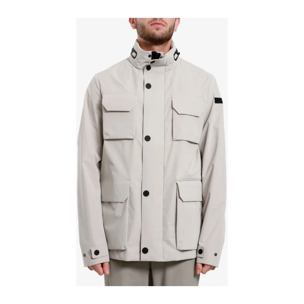 RRD Technische Stof Jas met Hoge Kraag Gray Heren