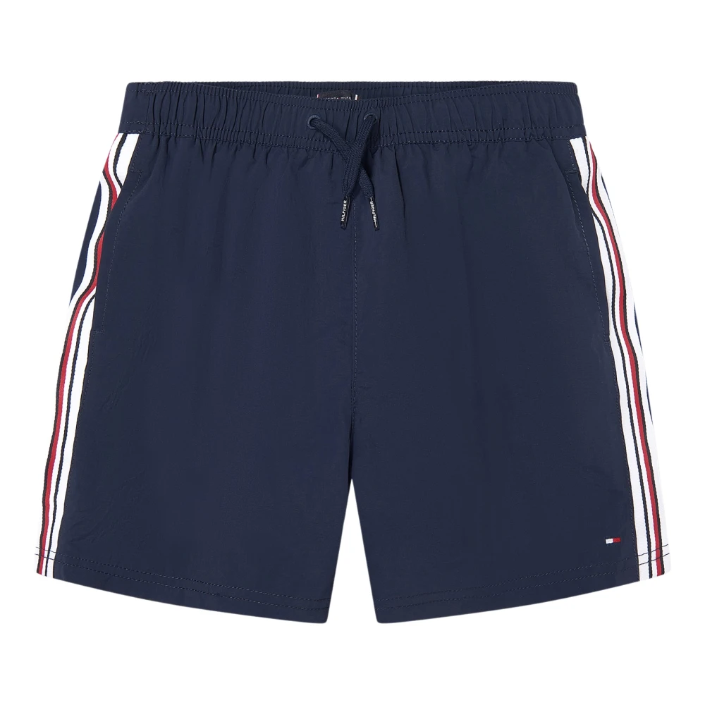 Tommy Hilfiger Boys Blue Kids Swimming Trunks, 8 Y, Medium Drawstring Swim Shorts