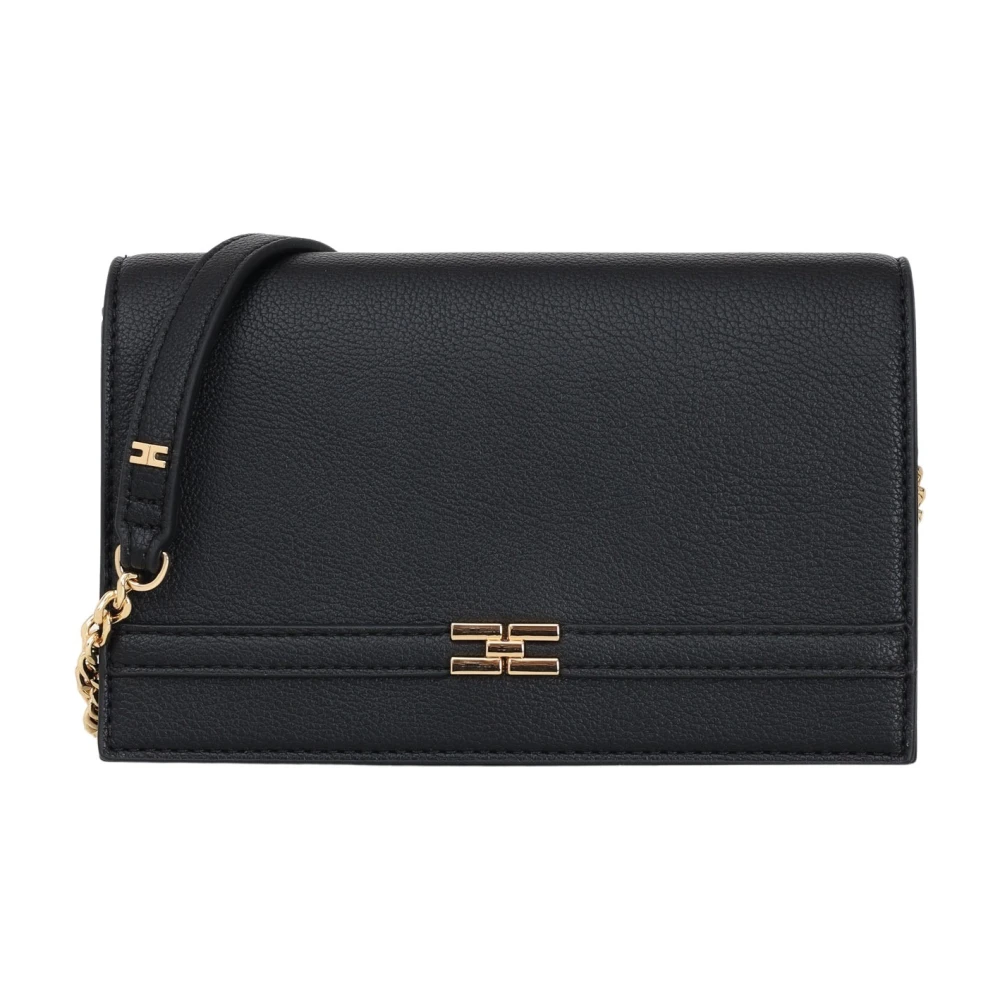 Elisabetta Franchi Zwarte schoudertas voor vrouwen Black Dames