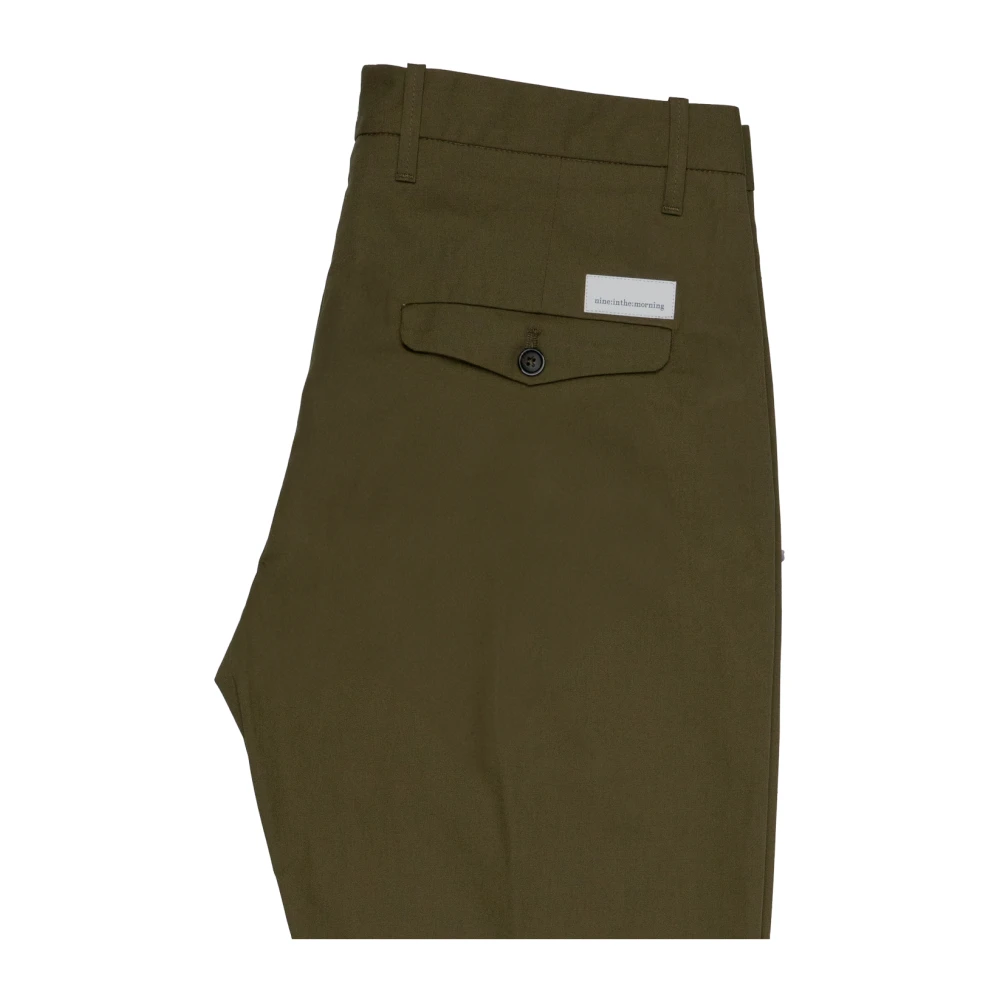 Nine In The Morning Relaxed fit katoenen chino broek Green Heren