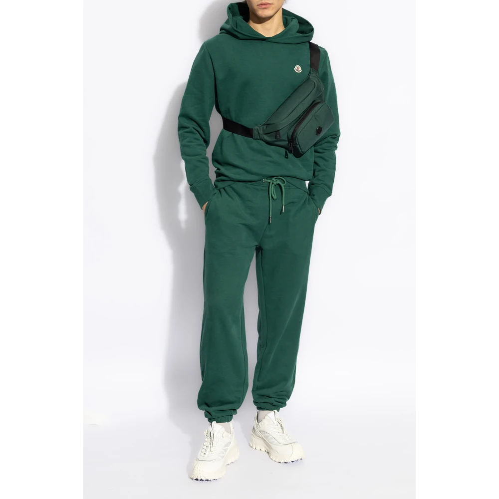 Moncler Sweatpants met logo Green Heren