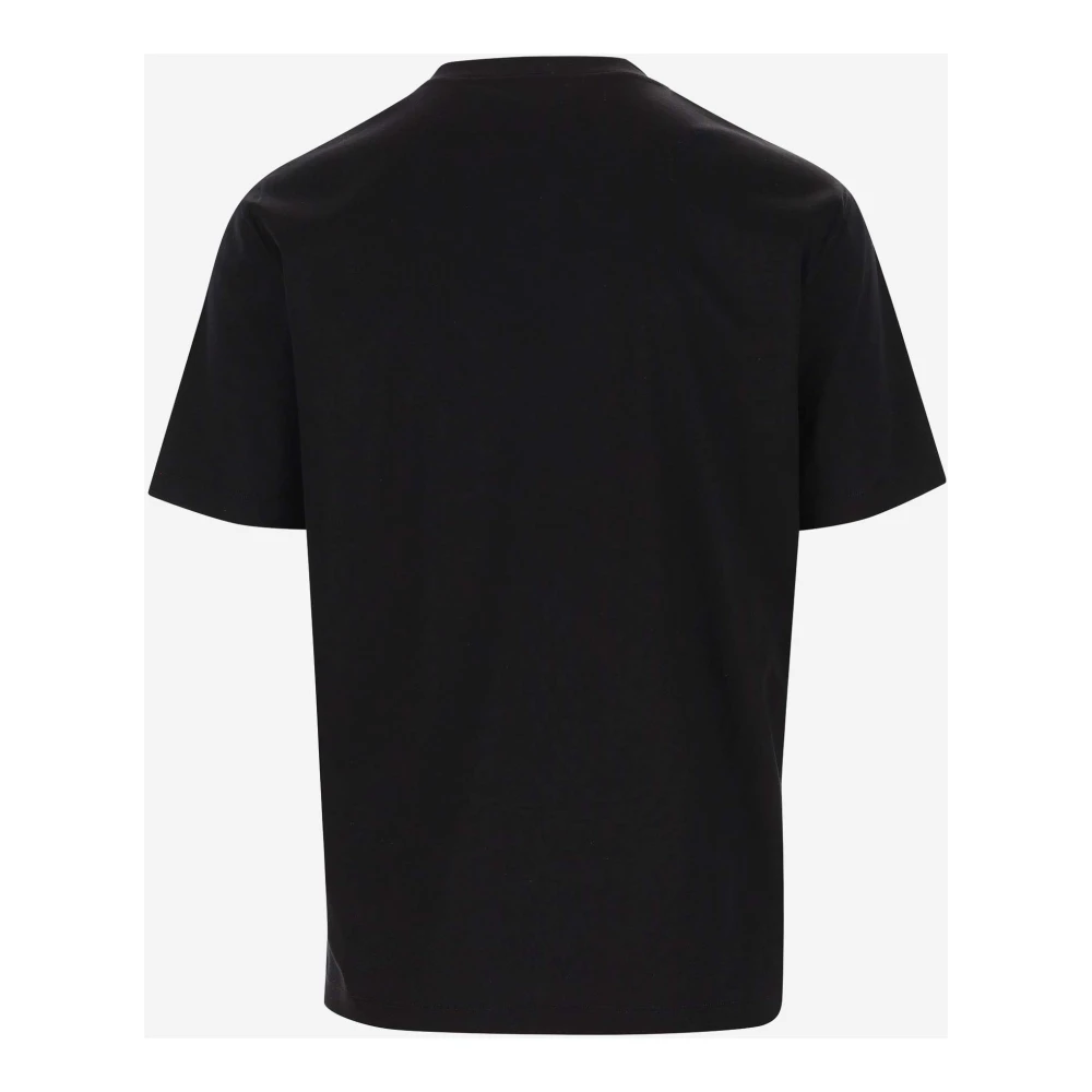 Giorgio Armani Katoenen T-shirt met Logodetail Black Heren
