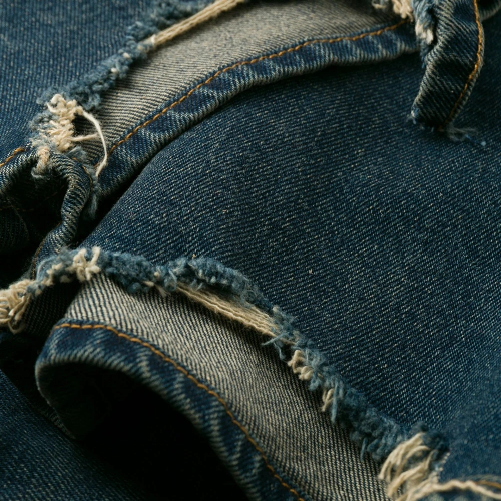 Balenciaga Straight-Leg Jeans met Stonewashed Finish Blue Heren