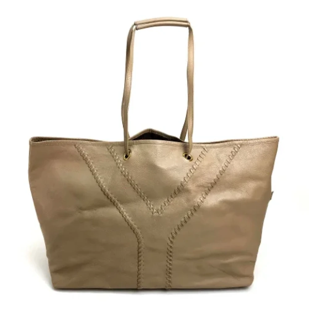 Yves Saint Laurent Vintage Pre-owned Leather shoulder-bags Yellow Dames